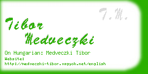 tibor medveczki business card